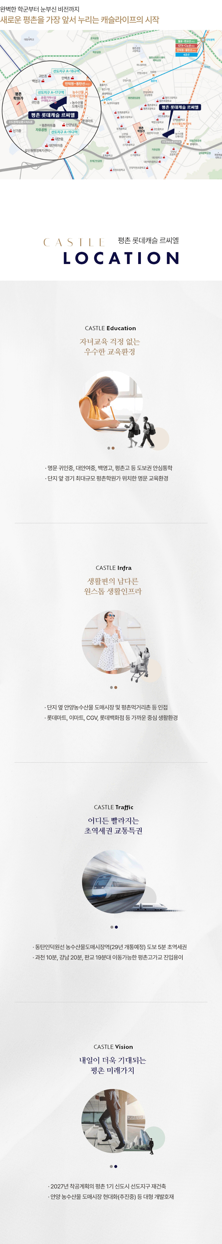 평촌 롯데캐슬 르씨엘 입지 및 생활환경 안내 이미지